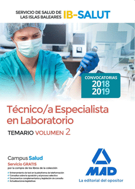 TCNICO/A ESPECIALISTA DE LABORATORIO DEL SERVICIO DE SALUD DE LAS ILLES BALEARS