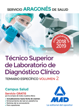 TCNICO SUPERIOR DE LABORATORIO DE DIAGNSTICO CLNICO DEL SERVICIO ARAGONS DE