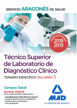 TCNICO SUPERIOR DE LABORATORIO DE DIAGNSTICO CLNICO DEL SERVICIO ARAGONS DE