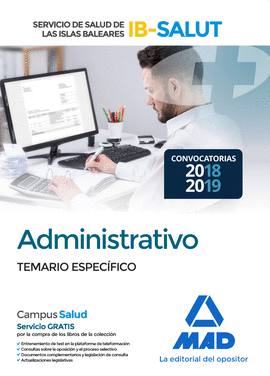 ADMINISTRATIVO DEL SERVICIO DE SALUD DE LAS ILLES BALEARS (IB-SALUT). TEMARIO PA