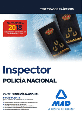 INSPECTOR DE POLICA NACIONAL. TEST Y CASOS PRCTICOS