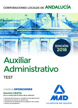 AUXILIAR ADMINISTRATIVO DE CORPORACIONES LOCALES DE ANDALUCA. TEST