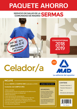 PAQUETE AHORRO CELADOR/A SERVICIO DE SALUD DE LA COMUNIDAD DE MADRID. AHORRO DE