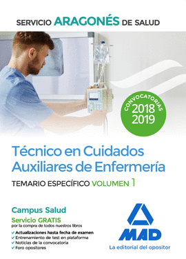 TCNICO EN CUIDADOS AUXILIARES DE ENFERMERA DEL SERVICIO ARAGONS DE SALUD. TEM