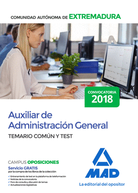 AUXILIAR DE ADMINISTRACIN GENERAL DE LA COMUNIDAD AUTNOMA DE EXTREMADURA. TEMA