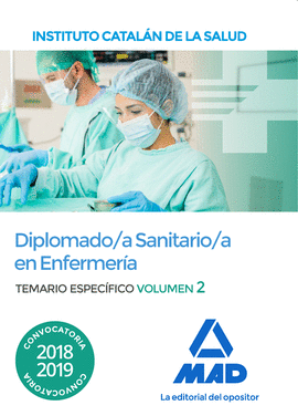 DIPLOMADO/A SANITARIO/A EN ENFERMERA DEL INSTITUTO CATALN DE LA SALUD. TEMARIO