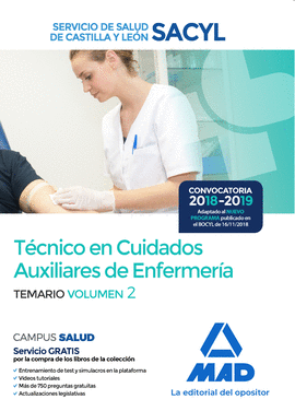 TCNICO EN CUIDADOS AUXILIARES DE ENFERMERA DEL SERVICIO DE SALUD DE CASTILLA Y