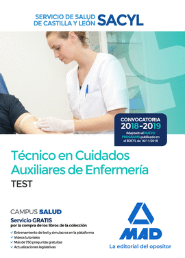 TCNICO EN CUIDADOS AUXILIARES DE ENFERMERA DEL SERVICIO DE SALUD DE CASTILLA Y