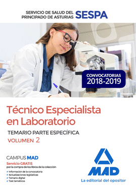 TCNICO ESPECIALISTA EN LABORATORIO DEL SERVICIO DE SALUD DEL PRINCIPADO DE ASTU