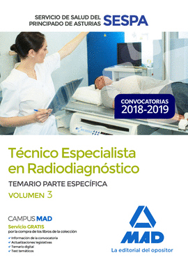 TCNICO ESPECIALISTA EN RADIODIAGNSTICO DEL SERVICIO DE SALUD DEL PRINCIPADO DE