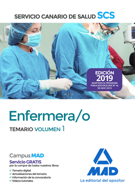 ENFERMERA/O DEL SERVICIO CANARIO DE SALUD. TEMARIO VOLUMEN 1