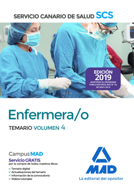 ENFERMERA/O DEL SERVICIO CANARIO DE SALUD. TEMARIO VOLUMEN 4