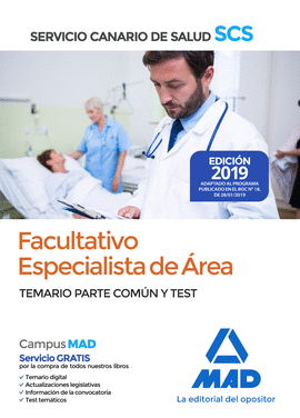 FACULTATIVO ESPECIALISTA DE REA DEL SERVICIO CANARIO DE SALUD. TEMARIO PARTE CO