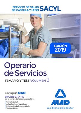 TEMARIO 2. OPERARIOS DE SERVICIOS SACYL