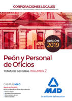 PE�N Y PERSONAL  DE OFICIOS DE CORPORACIONES LOCALES. TEMARIO GENERAL VOLUMEN 2