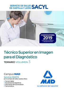 TCNICO SUPERIOR EN IMAGEN PARA EL DIAGNSTICO DEL SERVICIO DE SALUD DE CASTILLA