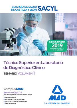 TCNICOS SUPERIORES EN LABORATORIO DE DIAGNSTICO CLNICO DEL SERVICIO DE SALUD