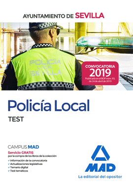 POLICIA LOCAL DEL AYUNTAMIENTO DE SEVILLA. TEST.