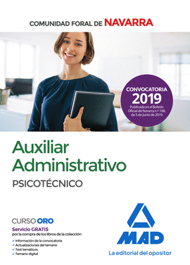 AUXILIAR ADMINISTRATIVO DE LA COMUNIDAD FORAL DE NAVARRA. PSICOTECNICO