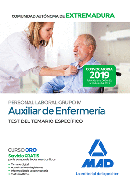 AUXILIAR DE ENFERMERIA PERSONAL LABORAL (GRUPO IV) DE LA ADMINISTRACION DE LA CO