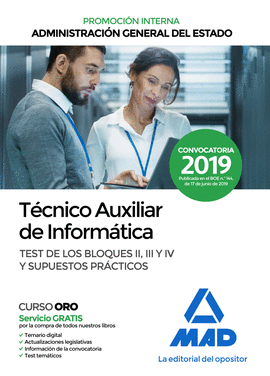 ECNICO AUXILIAR INFORMATICA ADMINISTRACION GENERAL TEST