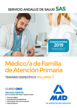 MDICO DE FAMILIA DE ATENCIN PRIMARIA DEL SERVICIO ANDALUZ DE SALUD. TEMARIO ES