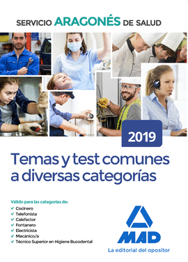 TEMAS Y TEST COMUNES A DIVERSAS CATEGORIAS DEL SERVICIO ARAGONES DE SALUD