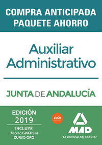 COMPRA ANTICIPADA PAQUETE AHORRO AUXILIAR ADMINISTRATIVO JUNTA DE ANDALUCIA. AHO