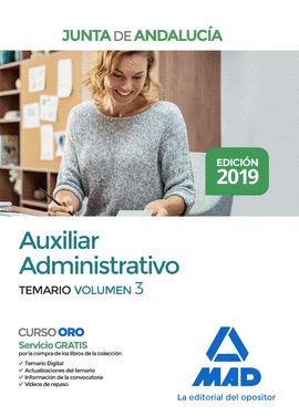 AUXILIAR ADMINISTRATIVO JUNTA DE ANDALUCIA TEMARIO VOLUMEN 3