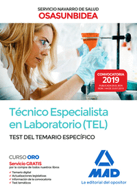 TECNICO ESPECIALISTA EN LABORATORIO (TEL) DEL SERVICIO NAVARRO DE SALUD-OSASUNBI