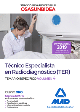 TCNICO ESPECIALISTA EN RADIODIAGNSTICO (TER) DEL SERVICIO NAVARRO DE SALUD-OSA