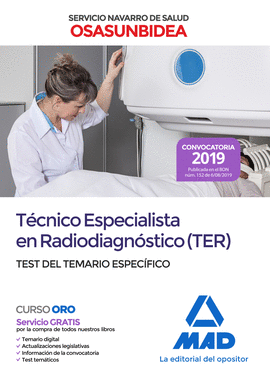 TCNICO ESPECIALISTA EN RADIODIAGNSTICO (TER) DEL SERVICIO NAVARRO DE SALUD-OSA