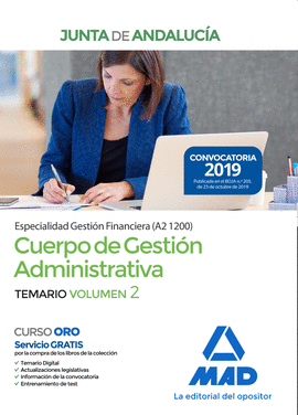 CUERPO DE GESTIN ADMINISTRATIVA [ESPECIALIDAD GESTIN FINANCIERA (A2 1200)] DE