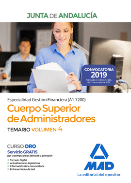 CUERPO SUPERIOR DE ADMINISTRADORES [ESPECIALIDAD GESTIN FINANCIERA (A1 1200)] D