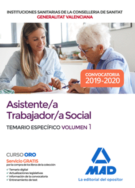 ASISTENTE;A TRABAJADOR;A SOCIAL DE LAS INSTITUCIONES SANITARIAS DE LA CONSELLER