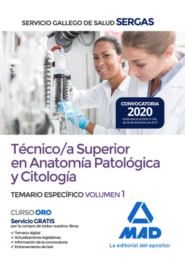 TECNICO;A PATOLOGICA CITOLOGIA VOL 1 SERGAS