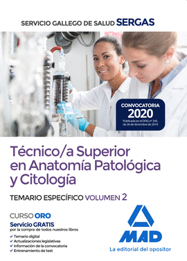 TECNICO;A SUPERIOR EN ANATOMIA PATOLOGICA Y CITOLOGIA VOL 2