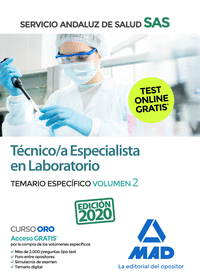 TECNICO/A ESPECIALISTA EN LABORATORIO DEL SERVICIO ANDALUZ DE SALUD. TEMARIO ESP