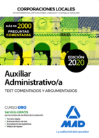 CORPORACIONES LOCALES AUXILIAR ADMINISTRATIVO TEST 2020