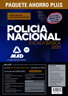 COMPRA ANTICIPADA PAQUETE AHORRO PLUS ESCALA BSICA POLICA NACIONAL 2020. AHORR