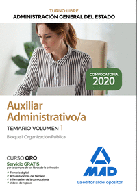 AUXILIAR ADMINISTRATIVO DE LA ADMINISTRACION GENERAL DEL ESTADO TURNO LIBRE (CUE