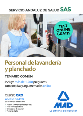 PERSONAL DE LAVANDERA Y PLANCHADO DEL SERVICIO ANDALUZ DE SALUD. TEMARIO COMN