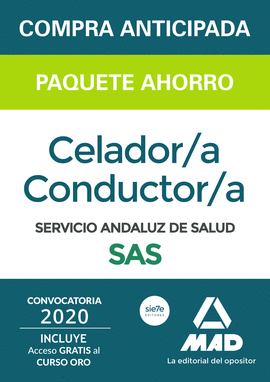 COMPRA ANTICIPADA PAQUETE AHORRO Y TEST ONLINE GRATIS CELADOR;A CONDUCTOR;A DEL