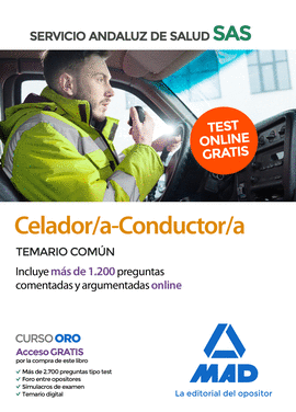 CELADOR;A-CONDUCTOR;A DEL SERVICIO ANDALUZ DE SALUD. TEMARIO COMN