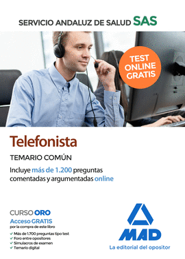 TELEFONISTA DEL SERVICIO ANDALUZ DE SALUD. TEMARIO COMN