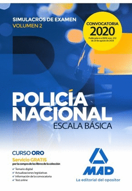 POLICA NACIONAL ESCALA BSICA. SIMULACROS DE EXAMEN 2