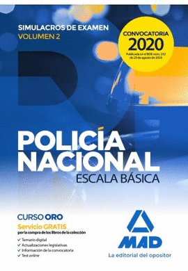 POLIC�A NACIONAL ESCALA B�SICA. SIMULACROS DE EXAMEN 2