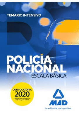 POLICA NACIONAL ESCALA BSICA. TEMARIO INTENSIVO