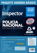 PAQUETE AHORRO BSICO INSPECTOR DE POLICA NACIONAL. AHORRA 87  (TEMARIO 1, 2, 3 Y 4; TEST Y CASOS PRCTICOS; SIMULACROS DE EXAMEN Y ACCESO GRATIS A 