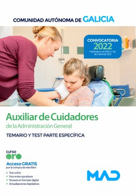 AUXILIAR DE CUIDADORES DE LA ADMINISTRACIN GENERAL. TEMARIO Y TEST PARTE ESPECI